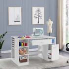 Sewing Craft Table Home Office Computer Desk Study Writing Workstation White
