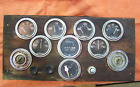 Vintage boat Panel With Hobb stewart warner gauges ,  2 ignitions w/keys