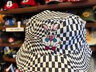Disney Parks Alice In Wonderland Rabbit Checkered Bucket Adult Hat NEW.