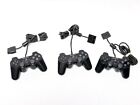 Lot of 3 Sony PS2 Playstation OEM Dualshock2 Controllers For Parts Not Working