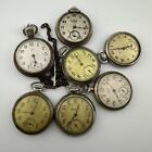 Lot of 7 Westclox Dollar Pocket Watches - As Is For Parts Or Repair