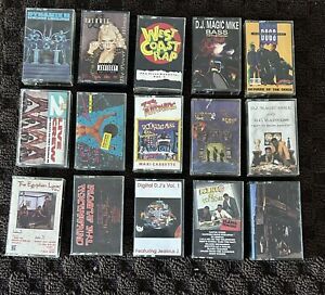 Lot of 45 various Hip Hop Rap 1980's 1990's cassettes (combined ship) MAKE OFFER