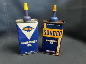 *Lot* Sunoco Household Oil Metal Can Oiler, Sun Oil Company