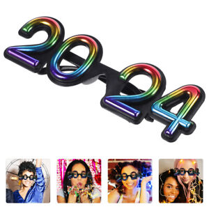 2024 New Year Party Glasses Frame Graduation Photo Props Decorations