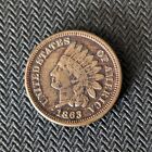 1863 Indian Head Cent Penny VF Details