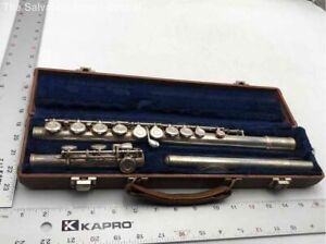Gemeinhardt Elkhart M2 Silver Plated Closed Hole Clarinet Flute W/Hard Case