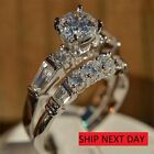 2.5Ct Lab-Created Diamond Women's Wedding Bridal Ring Set 14K White Gold Finish