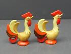 Set 2/Pair Holt-Howard 1960 MCM Ceramic Rooster/Chicken Salt Pepper Shakers
