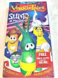 NEW Sealed VeggieTales VHS Sumo of the Opera A Lesson in Persevereance Green