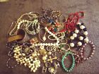 Lot of fashion jewelry 2lb with a mechanical watch runs