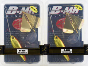 *LOT OF 2* LUCKY CRAFT B-MH SKIRTLESS BUZZBAIT 7/16OZ B-MH-989 ORANGE GOLD F3101