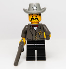 LEGO® Western Cowboy SHERIFF Minifigure with Rifle and Revolver (ww021)