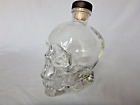 Crystal Head Vodka Glass Skull Liquor Bottle Decanter 750ML With Cork Empty