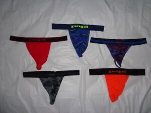 LOT OF (5) PAPI & RICO MENS UNDERWEAR THONGS IN DIFFERENT COLORS SIZE X-LARGE XL