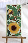 Motawi Tileworks Flower  4 X 8 Art Tile Sunflower William De Morgan Ann Arbor MI