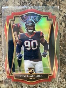 New Listing2020 Select Ross Blacklock RC Rookie Card #194 Premier Level Red Prizm Die-Cut