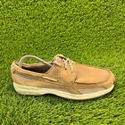 Dunham Captain Mens Size 9.5D Brown Casual Classic Leather Boat Shoes MCN410TN