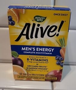 Nature's Way Alive Men's Energy Complete Multivitamin (50 Tabs) ~EXP: 9/24