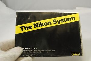 The Nikon System F3 finder and accessories catalog Guide List 1970's genuine