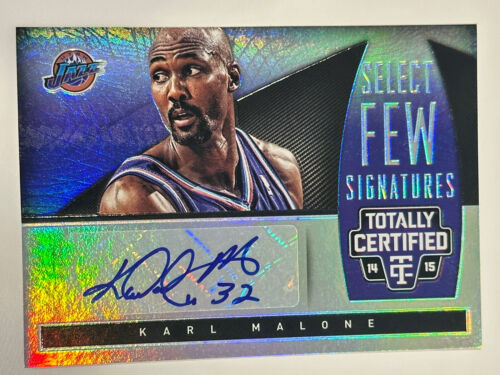 2014-15 Panini Totally Certified Select Few Signatures Karl Malone auto/25 HOF