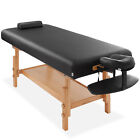 Professional Stationary Massage Table with Headrest, Face Cradle and Bolster