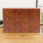 New Listing16 Drawers Vintage Wood Apothecary Medicine Cabinet Label Holder Card Catalog