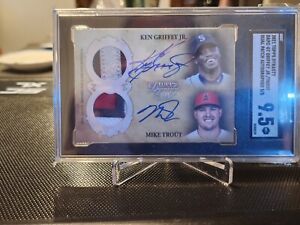 New Listing2021 Topps Dynasty Ken Griffey Jr/ Mike Trout Dual Patch Auto 5/5 Game Used🔥🔥