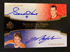 2007-08 SP AUTHENTIC SIGN OF THE TIMES GORDIE HOWE MARK MESSIER DUAL AUTOGRAPH