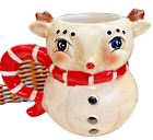 Johanna Parker Christmas Reindeer Mug NWT
