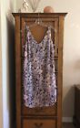 NWOT Cabi Fresco Slip Abstract Floral Tank Dress Size Small Chiffon Lined