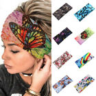 Boho Print Wide Headbands Women Knot Elastic Turban Headwrap Casual Hair Bands ❉