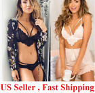 Sexy US Women  Lace Lingerie Bralette Bra Nightwear Sleepwear Top
