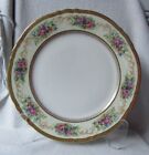 Antique Ahrenfeldt Limoges France Hand Painted Roses Gold Encrusted Plate 10.5