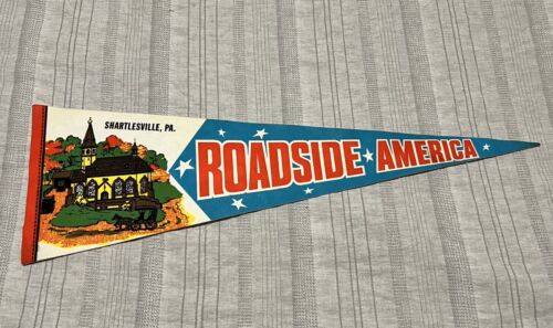 Vintage Roadside America Shartlesville PA Souvenir Pennant