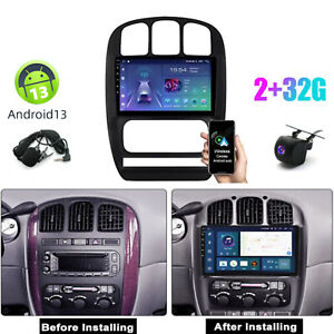 2+32G Carplay Android 13 Stereo Radio GPS For 2001-2007 CHRYSLER Town & Country