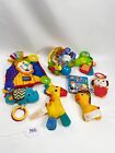 Lot of Baby Toys, Nuby, Plush Squeakers, Key Rings, Rattle Toys, Book