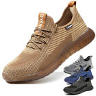 SUADEEX Mens Work Safety Shoe Steel Toe Lightweight Boots Indestructible Sneaker