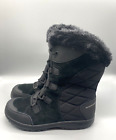 Columbia Iron Maiden II Waterproof Winter Boots Black Womans sz 10 Orig $100