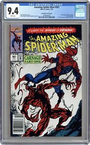 Amazing Spider-Man Australian Price Variant #361 CGC 9.4 1992 3838560005