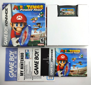 Mario Tennis: Power Tour (Game Boy Advance GBA, 2005) COMPLETE CIB Authentic!