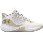 Under Armour UA Lockdown 6 Basketball Shoes 3025616-103 - White/Metallic Gold
