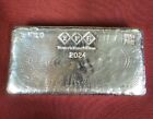 1 KILO  999 Fine Silver Hand Poured Bar by Yeager's Poured Silver  yr 2024