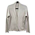 Vince Cardigan Sweater Cashmere Wool Blend Ribbed V Neck Button Up Women Sz S/P