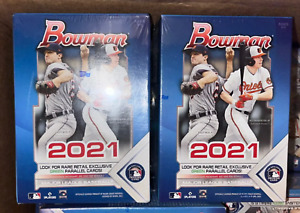 2 X 2021 Topps Bowman Baseball MLB Trading Cards Blaster Box LOT OF 2 Sealed New