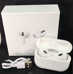 NEW BLUETOOTH WIRELESS EARPHONES EARBUDS WHITE IN BOX W/ CHARGER & CASE