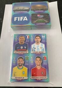 PANINI WC QATAR 2022 - COMPLETE SET (BLUE VERSION) MADE IN BRAZIL - 670 STICKERS