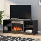 Electric Fireplace TV Stand Console Table Entertainment Storage Living Room New