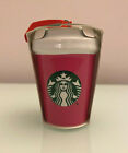 Starbucks Christmas 2021 Mini Ceramic Hot Cup - Holiday Ornament - Pink - NIB