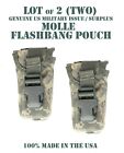 LOT of 2 VGC US MILITARY MOLLE ACU UCP DISTRACTION DEVICE FLASHBANG POUCH POCKET