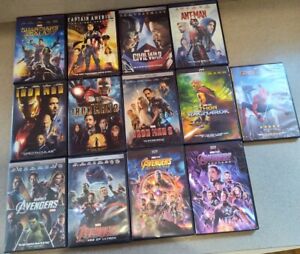 Marvel movies dvd Lot Of 13. Avengers, Thor, Iron Man, Captain America Etc